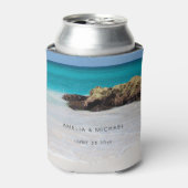 Azure海サンディビーチ結婚写真 缶クーラー (缶正面)
