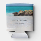 Azure海サンディビーチ結婚写真 缶クーラー (裏面)