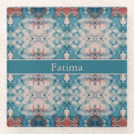 Azure開花、カスタム ガラスコースター