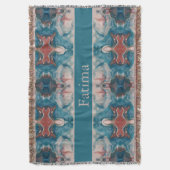 Azure開花、カスタム スローブランケット (正面縦)