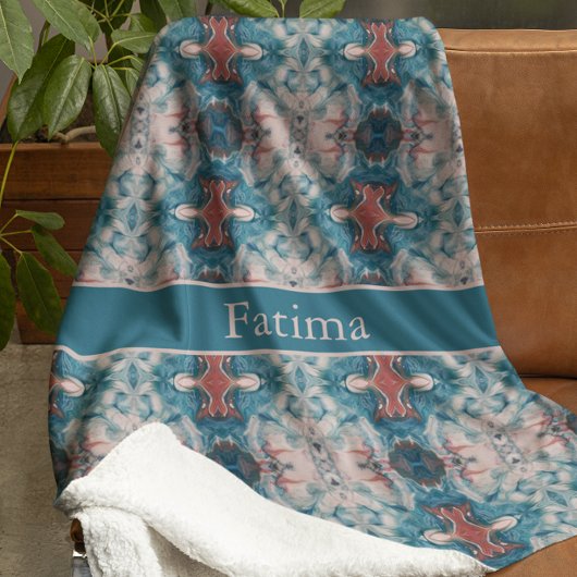 Azure開花、カスタム フリースブランケット