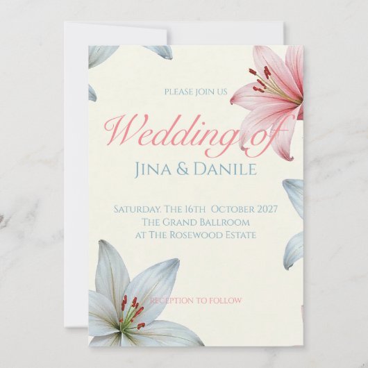 Azure開花V01 招待状 (裏面)