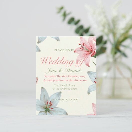 Azure開花V03 ポストカード (スタンド正面)