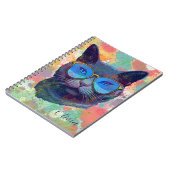 Azure鮮やかシロシアのェーズ付きブルーノートブック ノートブック (左側)