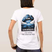 Azure アポカリプス - 大停電を生き延びた tシャツ (裏面)
