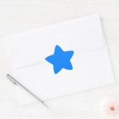 Azure (無地の色) 星シール (封筒)
