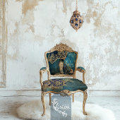 Azure Allureフランスのポートレート&パラソル王室のブルー 薄葉紙