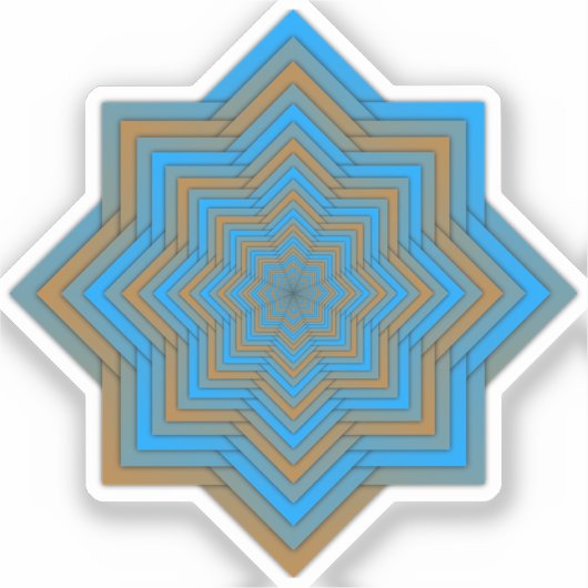 Azure and Ember Star シール (正面)