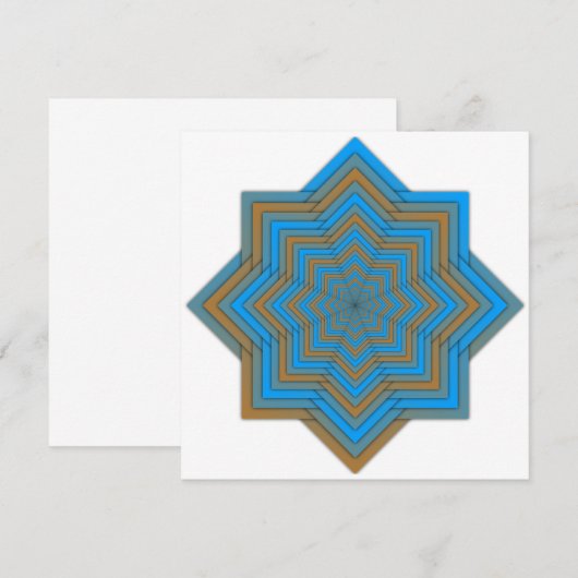 Azure and Ember Star 招待状 (正面/裏面)