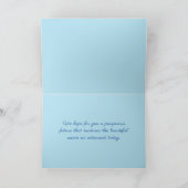 Azure Aster Flowers Collection -結婚のカード シーズンカード (内部)