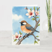 Azure Bird Branch Card カード (正面)