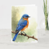 Azure Bird Branch Scene Card カード (正面)