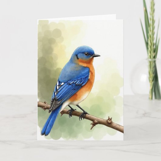 Azure Bird Branch Scene Card カード (正面)