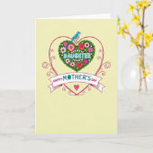 Azure Bird Mothers Day Daughter Card カード (黄色い花)
