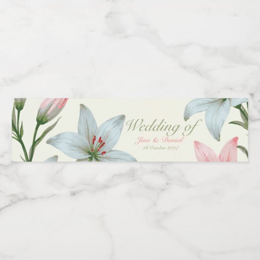 Azure Bloom ペットボトルラベル (シングルラベル)