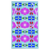 Azure Bloom Kaleidoscope スモールペーパーバッグ (裏面)