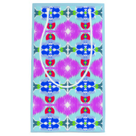 Azure Bloom Kaleidoscope スモールペーパーバッグ