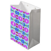 Azure Bloom Kaleidoscope ミディアムペーパーバッグ (正面アングル)