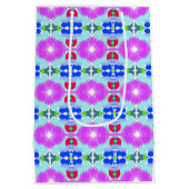 Azure Bloom Kaleidoscope ミディアムペーパーバッグ (裏面)