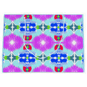 Azure Bloom Kaleidoscope ラージペーパーバッグ (正面)