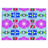 Azure Bloom Kaleidoscope ラージペーパーバッグ (裏面)