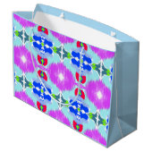 Azure Bloom Kaleidoscope ラージペーパーバッグ (裏面アングル)