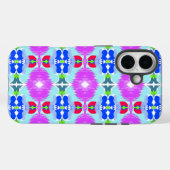 Azure Bloom Kaleidoscope Case-Mate iPhoneケース (裏面 (横))