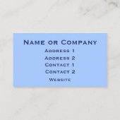 Azure BlueおよびGreen Vertical Iceエフェクトのストライプ 名刺 (裏面)