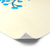 Azure Blueカメラと葉蝶付きカメラ ポスター (角)