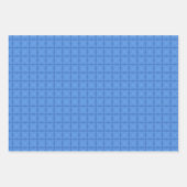 Azure Blue美しい幾何学的デザイン装飾品 ラッピングペーパーシート (正面3)