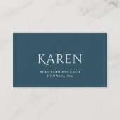 Azure Blue クラシックBusiness Card 名刺 (正面)