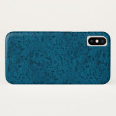 Azure Blue Corkルックウッドグレイン Case-Mate iPhoneケース (裏面(横))