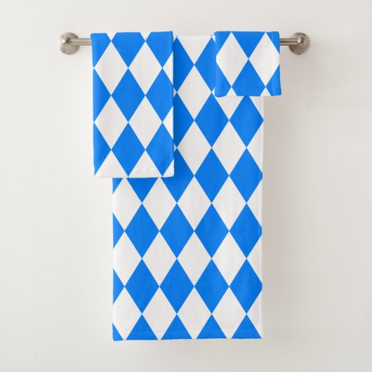 Azure Blue Harlequin バスタオルセット (インサイチュ)
