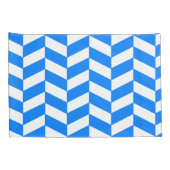 Azure Blue Herringbone 枕カバー (裏面-右)
