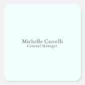 Azure Blue Professional Unique Classical Simple スクエアシール (正面)