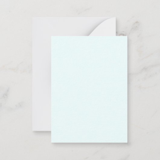 Azure Blue Professional Unique Classical Simple ノートカード (裏面)