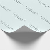 Azure Blue Professional Unique Classical Simple ラッピングペーパー (角)