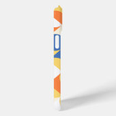 Azure Blue Sunny Yellow Midcentury Circlesパターン Case-Mate iPhoneケース (裏面 / 右)