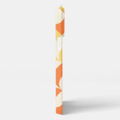 Azure Blue Sunny Yellow Midcentury Circlesパターン iPhoneケース (右側面)