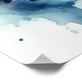 Azure Butterfly Artプリントポスター ポスター (角)