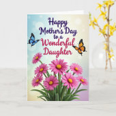 Azure Butterfly Mother Card カード (黄色い花)