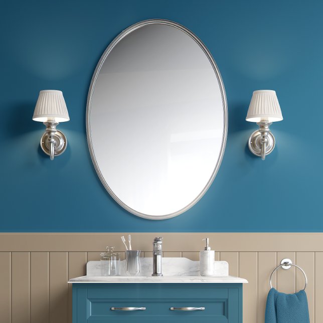 Azure Calm -深いブルー – モダンスタイル 壁紙 (Azure Calm - Deep Blue - Modern Style Peel and Stick Wallpaper)