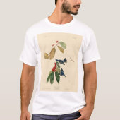 Azure (Cerulean) Warbler, Audubon Birds of America Tシャツ (正面)