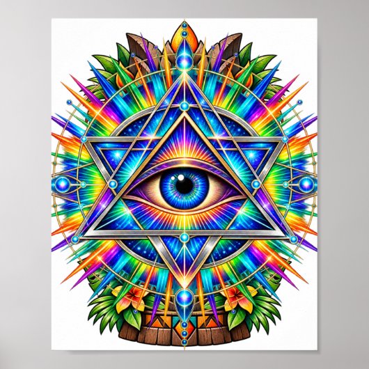 Azure Chevron Eye ポスター (正面)