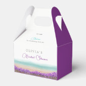 Azure Coastの開花ブライダルシャワー フェイバーボックス (裏面サイド)