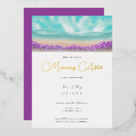 Azure Coast in開花モーニングアフター 箔招待状