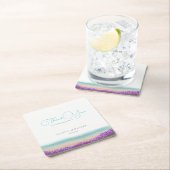 Azure Coast in 結婚開花 スクエアペーパーコースター (インサイチュ)