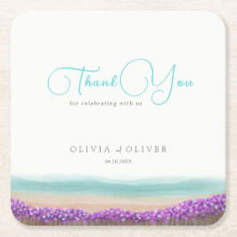 Azure Coast in 結婚開花 スクエアペーパーコースター