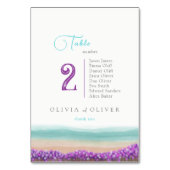 Azure Coast in 結婚開花 テーブルナンバー (裏面)