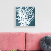 Azure Coral I キャンバスプリント (インサイチュ (リビング))